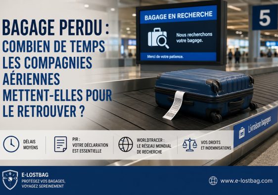 Bagage perdu sur un tapis roulant d'aéroport en attente de restitution.