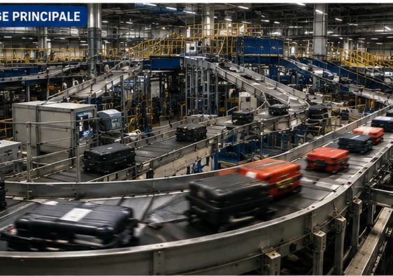 100 000 valises traitées chaque jour dans le centre de tri de Roissy-CDG